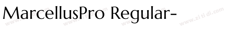 MarcellusPro Regular字体转换